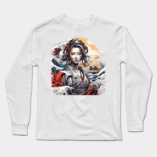 Samurai Girl Long Sleeve T-Shirt